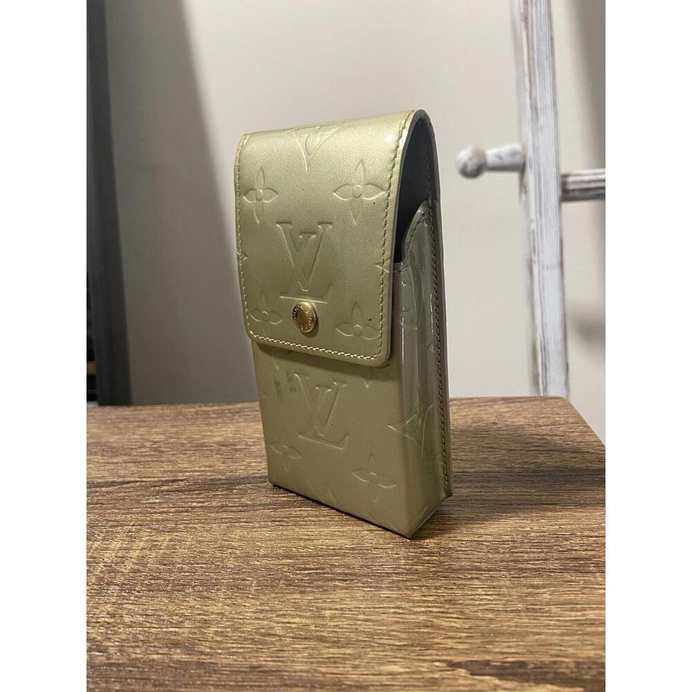 Louis Vuitton Vernis gold patent gray leather cigarette case - Picture 1 of 16
